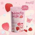 Dear Face Beauty Milk Premium Japanese  strawberry Collagen Drink