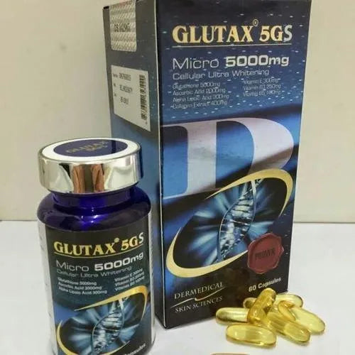 GLUTAX 5000GS - Cell Rejuvenation - Powerful skin Whitening - Formulated in Italy