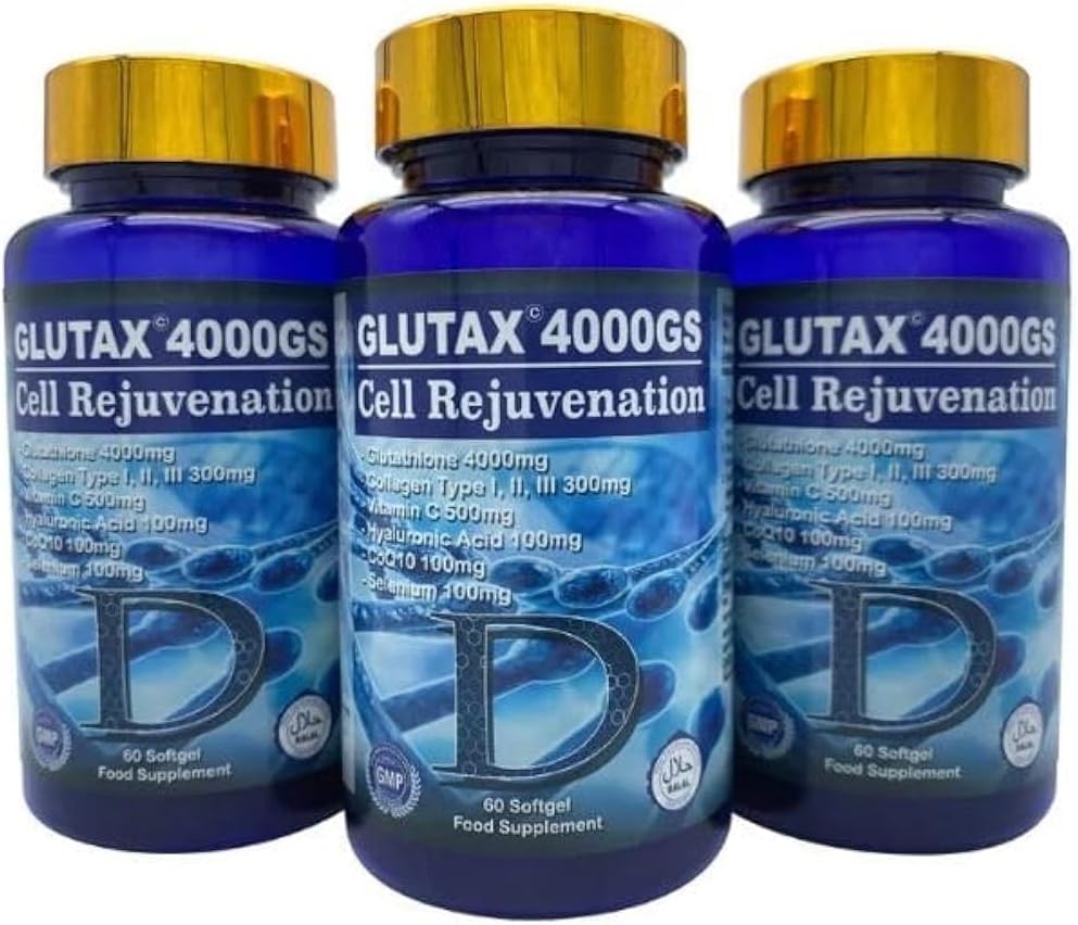 GLUTAX 4000GS - Cell Rejuvenation - Powerful skin Whitening - Formulated in Italy